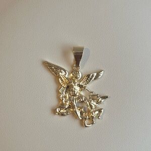 Saint Michael (Pendant Only)(Gold Plated)